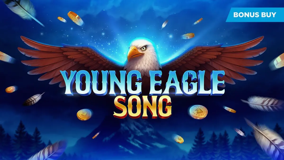 Young Eagle Song slot game interface showing the majestic eagle theme