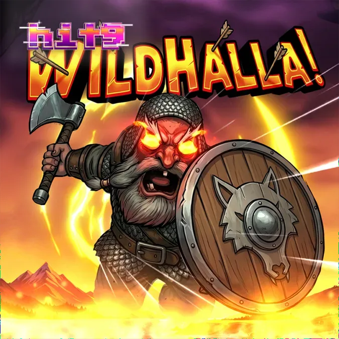 Tampilan visual slot Wildhalla dengan tema Viking dan mekanik Walking Wild